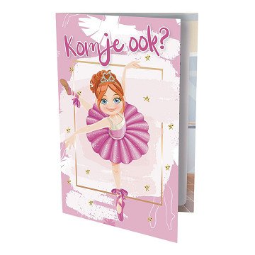 Uitnodigingen - Ballerina 6st.