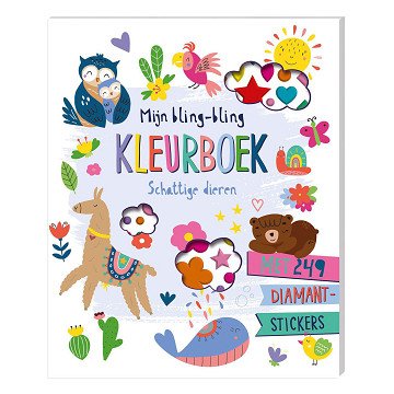 Mijn Bling-bling Kleurboek - Schattige Dieren