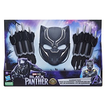 Black Panther Strijder Pakket - Masker en Handschoenen