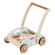 Loopwagen met Speelblokken