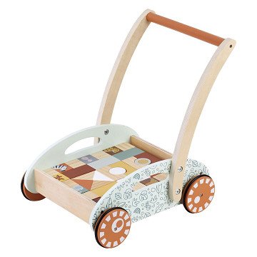 Loopwagen met Speelblokken