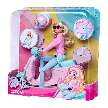 Steffi mit Scooter-Spielfigur