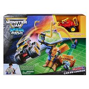 Monster Jam Smash & Bash Crash Course Speelset met Auto - 1:64