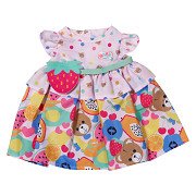 BABY born Fruitjurk met Aardbeien Handtas - 43cm
