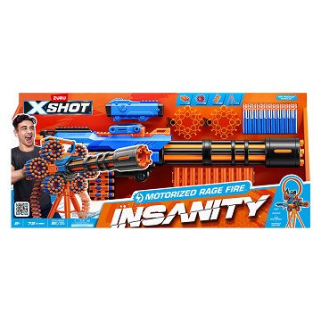 ZURU X-Shot Insanity Motorized Rage Fire blaster - 72 Pijlen