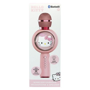 Hello Kitty Bluetooth Karaoke Microfoon met Ledverlichting