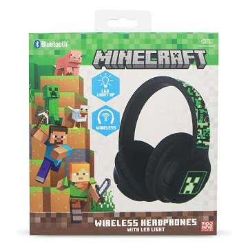 Minecraft Bluetooth Headphones LED Light Up