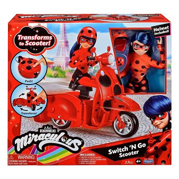 Miraculous Scooter met Ladybug pop