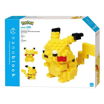 Nanoblock Bouwset Pokémon Pikachu Deluxe - 560st.