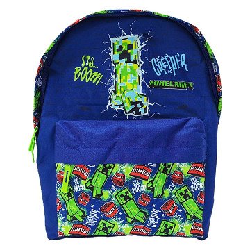 Minecraft Backpack With Front Pocket - 42x30x18cm