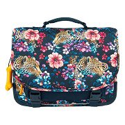 Stones and Bones Floral Ambush Indigo Cedar Schooltas