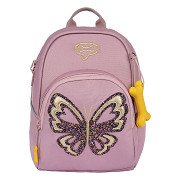 Stones and Bones Glitter Butterfly Lila Laurel 2.0 Rugzak