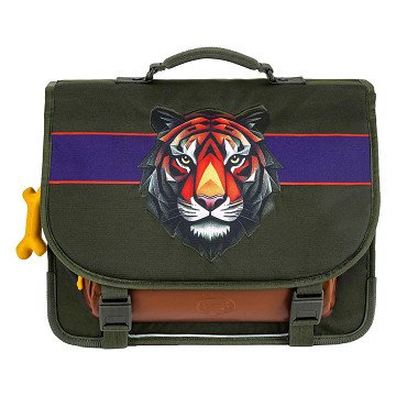 Stones and Bones Tiger Facet Khaki Lake School Bag