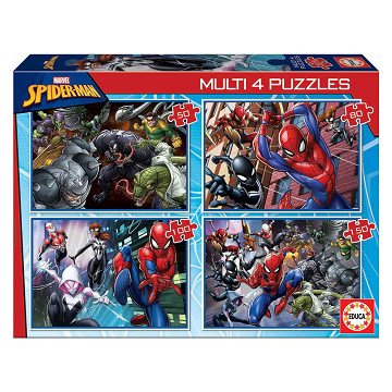 Spider-Man 4-in-1 Jigsaw Puzzle - 50-80-100-150 pieces