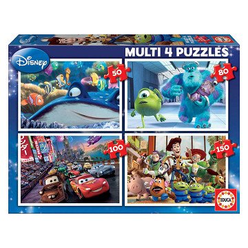 Pixar 4-in-1 Jigsaw Puzzle - 50-80-100-150 pieces