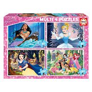 Disney Princess 4-in-1 Jigsaw Puzzle - 50-80-100-150 pieces