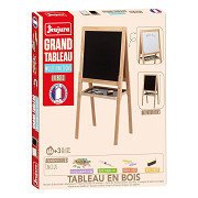 Jeujura Doppelseitige Kreide- und Whiteboard-Tafel aus Holz