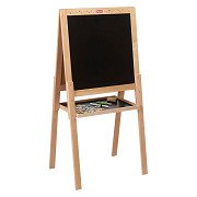Jeujura Doppelseitige Kreide- und Whiteboard-Tafel aus Holz