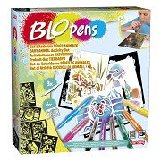 Blopens Craft Set Baby Animals with 8 Blow Pens