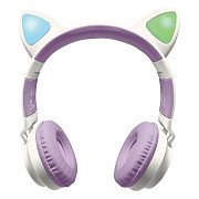 2-in-1 Bluetooth Headphones with Light Cat Ears