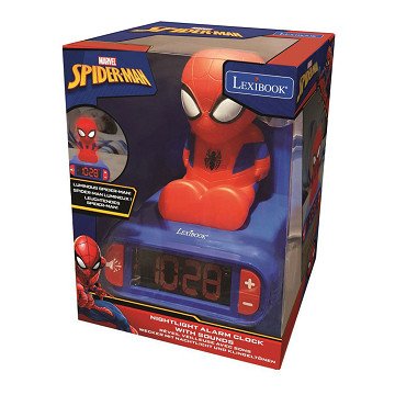 Spider-Man 3D Digital Alarm Clock with Light and Sound