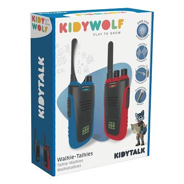 Kidywolf Kidytalk Walkie Talkies Blue/Red