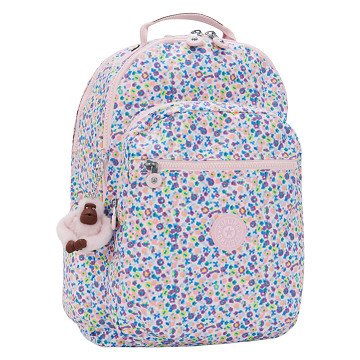 Kipling Seoul Laptop Rugzak - Digi Flower Print