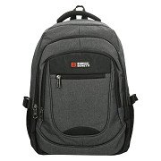 Enrico Benetti Rugzak Hamburg grijs - Laptop 17 inch