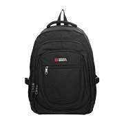 Enrico Benetti rugzak Hamburg zwart - Laptop 17 inch