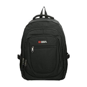 Enrico Benetti rugzak Hamburg zwart - Laptop 17 inch