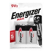 Energizer Max 9V Alkaline Batteries 2 pcs.
