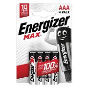 Energizer Max AAA Alkaline Batteries 4 pcs.
