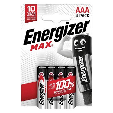Energizer Max AAA Alkaline Batteries 4 pcs.