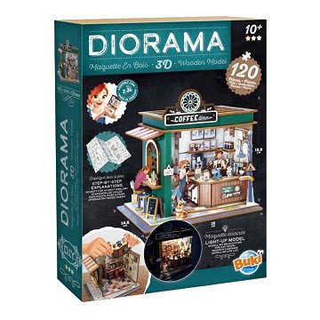 Houten Bouwpakket Diorama Café - 120dlg.