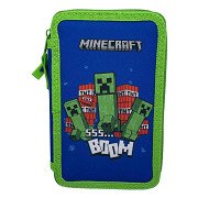 Minecraft Gevuld Etui met 2 Vakken