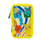Pokemon Pencil Case Filled 3 Compartments