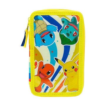 Pokemon Pencil Case Filled 3 Compartments