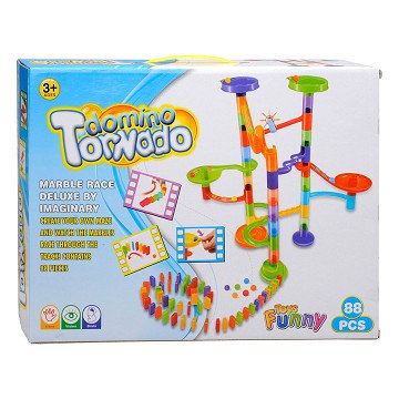 Marble run with Domino, 88 pcs.