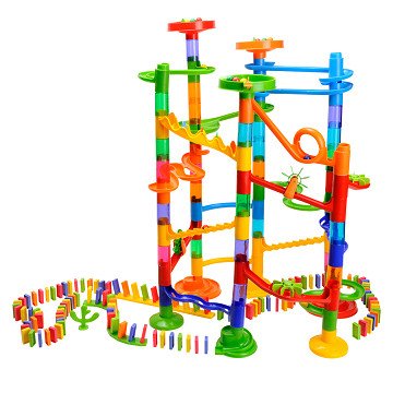 Murmelbahn mit Domino, 178-tlg.