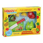 Cutting fruit with cutting board, 10 pcs.