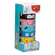 Stapelbare Badebecher Badeeimer Tiere, 5St.