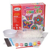 Plaster Casting Magnets - Butterflies & Flowers