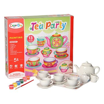Paint your own Tea set XL, 13 pcs.