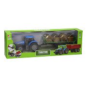 Tractor with Bale Wagon 1:32