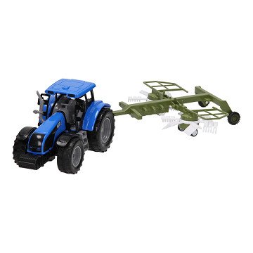 Traktor mit Heuwender 1:32