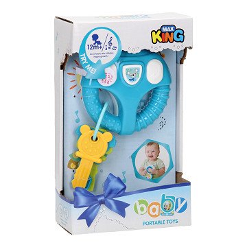 Lenkrad mit Schlüsseln - Blau