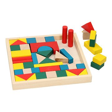 Holzbausteine, 48-tlg.