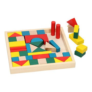 Wooden Building Blocks, 48 ​​pcs.