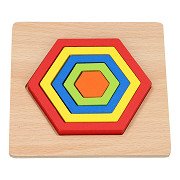 Wooden Shape Puzzle - Hexagon