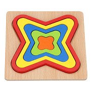 Holzformpuzzle - Schmetterlingsform